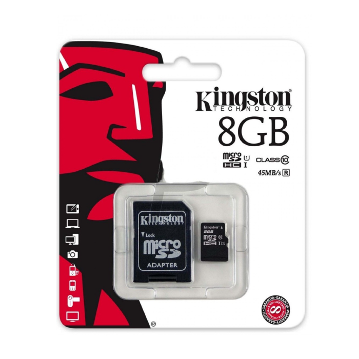 micro sd kingston 8 gb