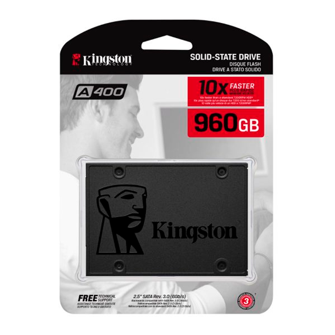 SSD DISCO SOLIDO SATA 3.0 960 GB KINGSTON 10X FASTER 10X 2.5 INC