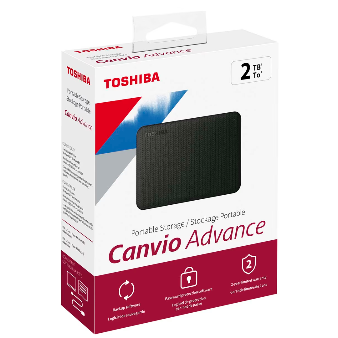 DISCO DURO TOSHIBA CANVIO ADVANCED 2 TB EXTERNO