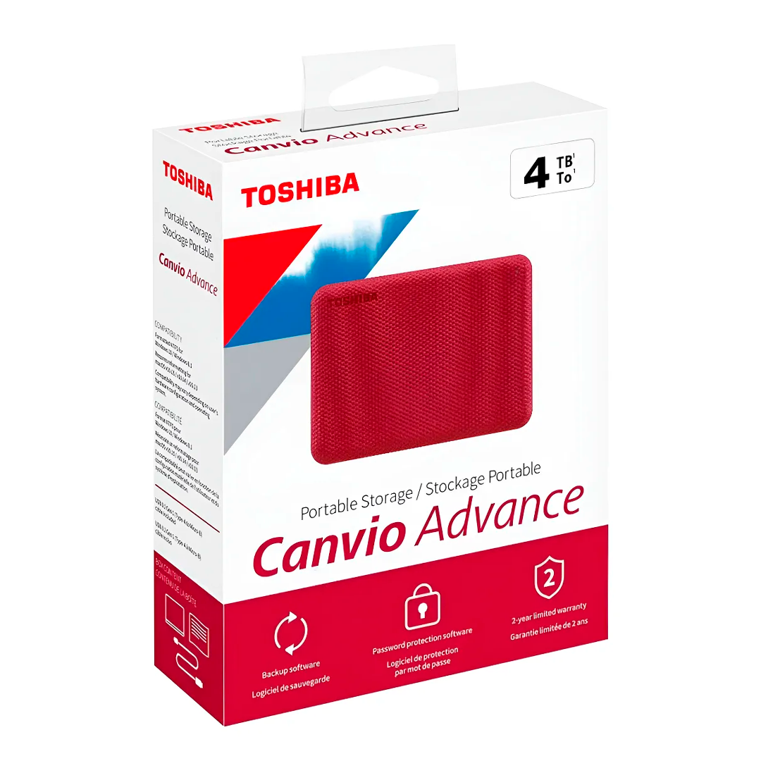 DISCO DURO TOSHIBA CANVIO ADVANCED 4 TB EXTERNO