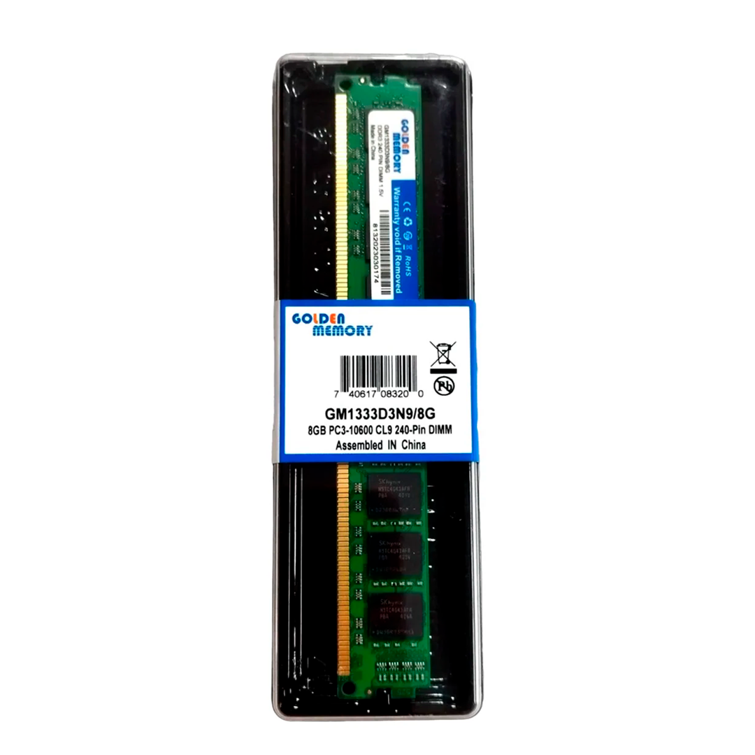 MEMORIAS RAM GOLDEN MEMORY 8GB PC3-12800