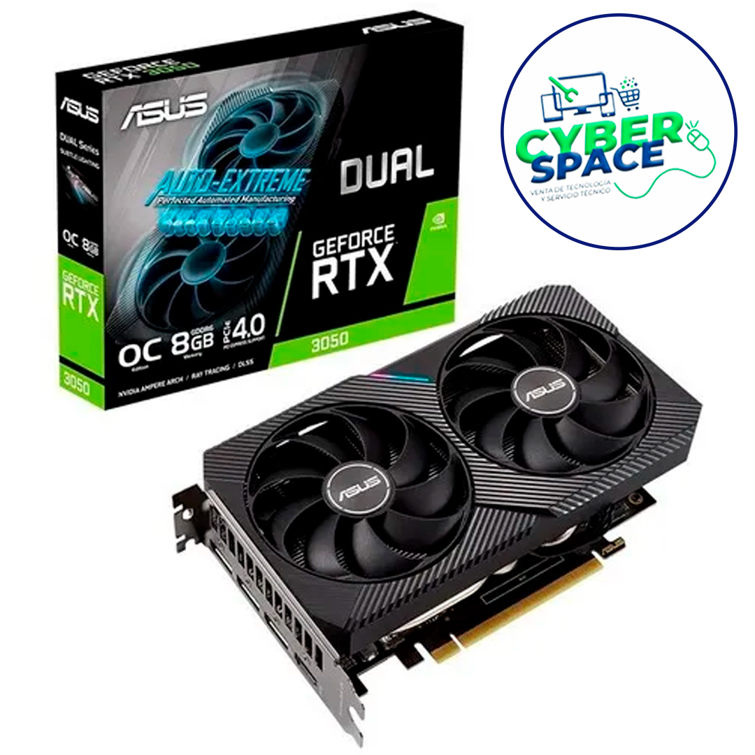 TARJETA GRAFICA ASUS DUAL GEFORCE RTX 3050 6GB