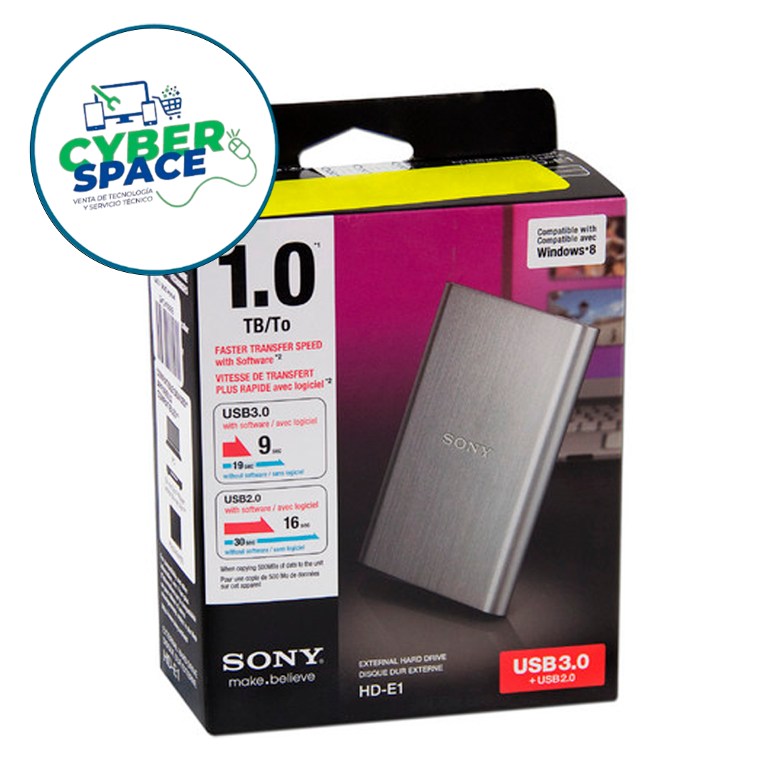 DISCO EXTERNO SONY 1 TB HD-E1