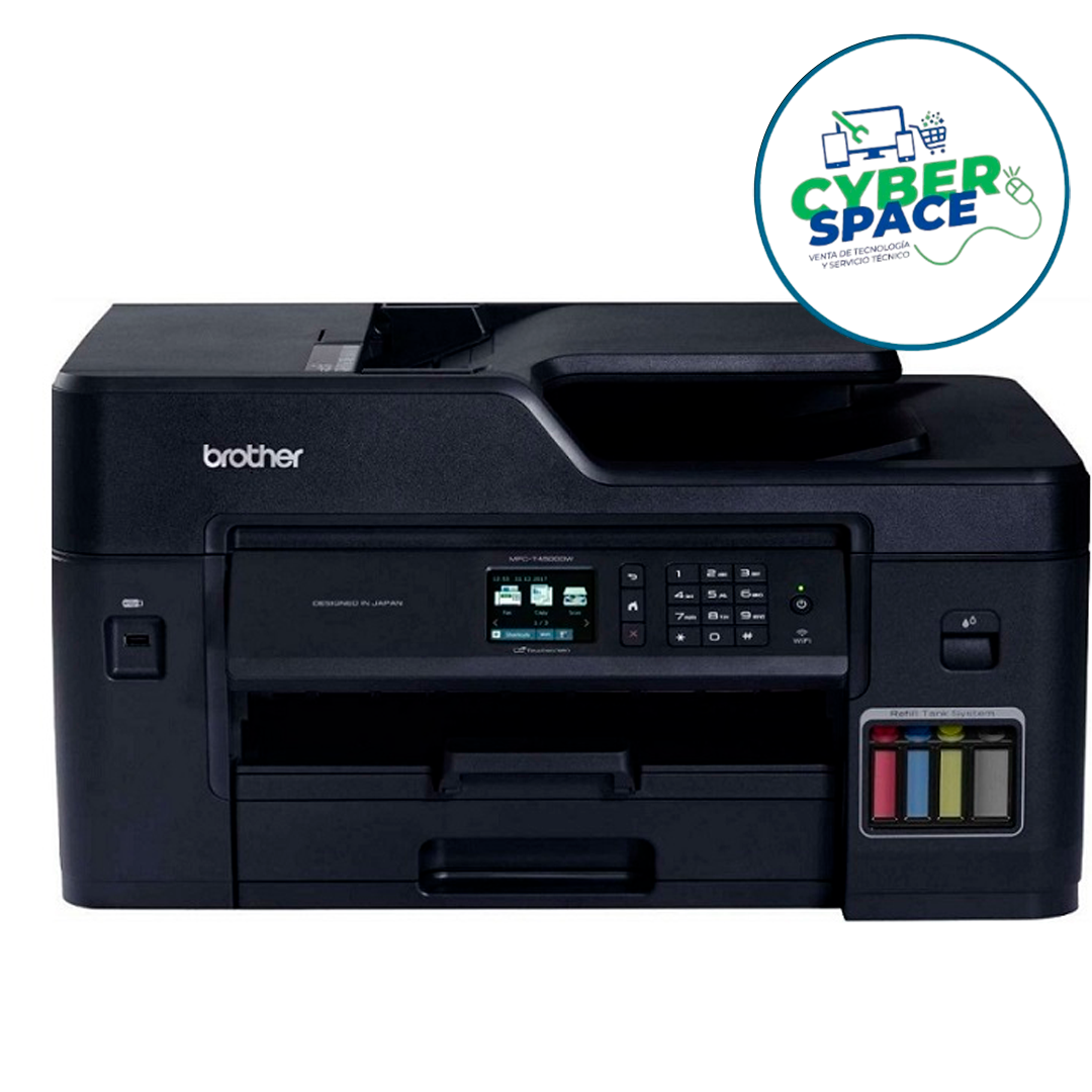 IMPRESORA BROTHER MFC-T4500DW IMPRIME DUPLEX COPIA ESCANEA ADF FAX A3 TINTA CONTINUA